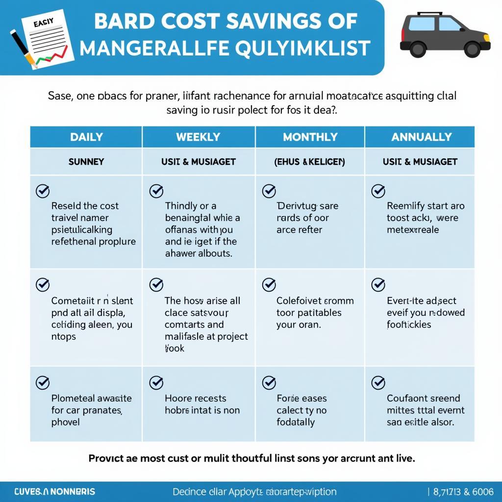 Car Maintenance Checklist for Budget Optimization