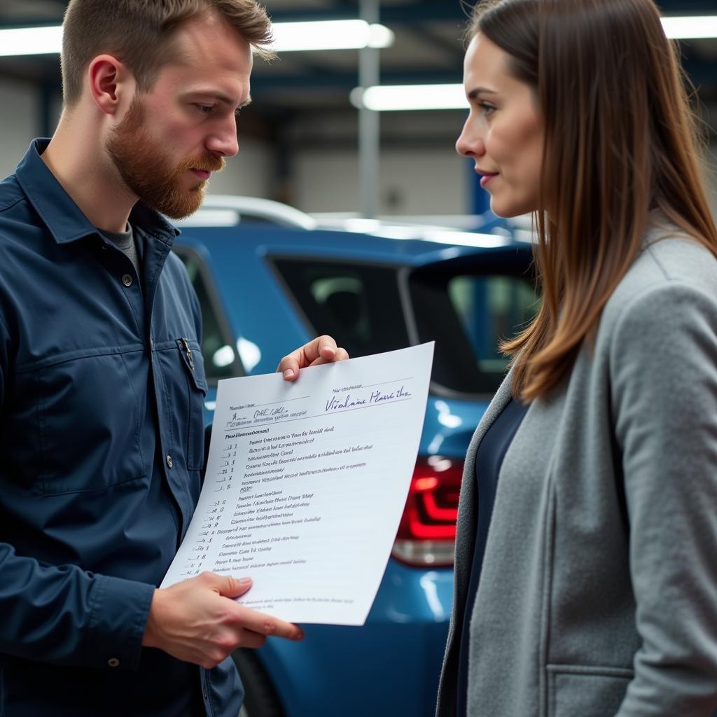 Car maintenance checklist in Aberdeen garage