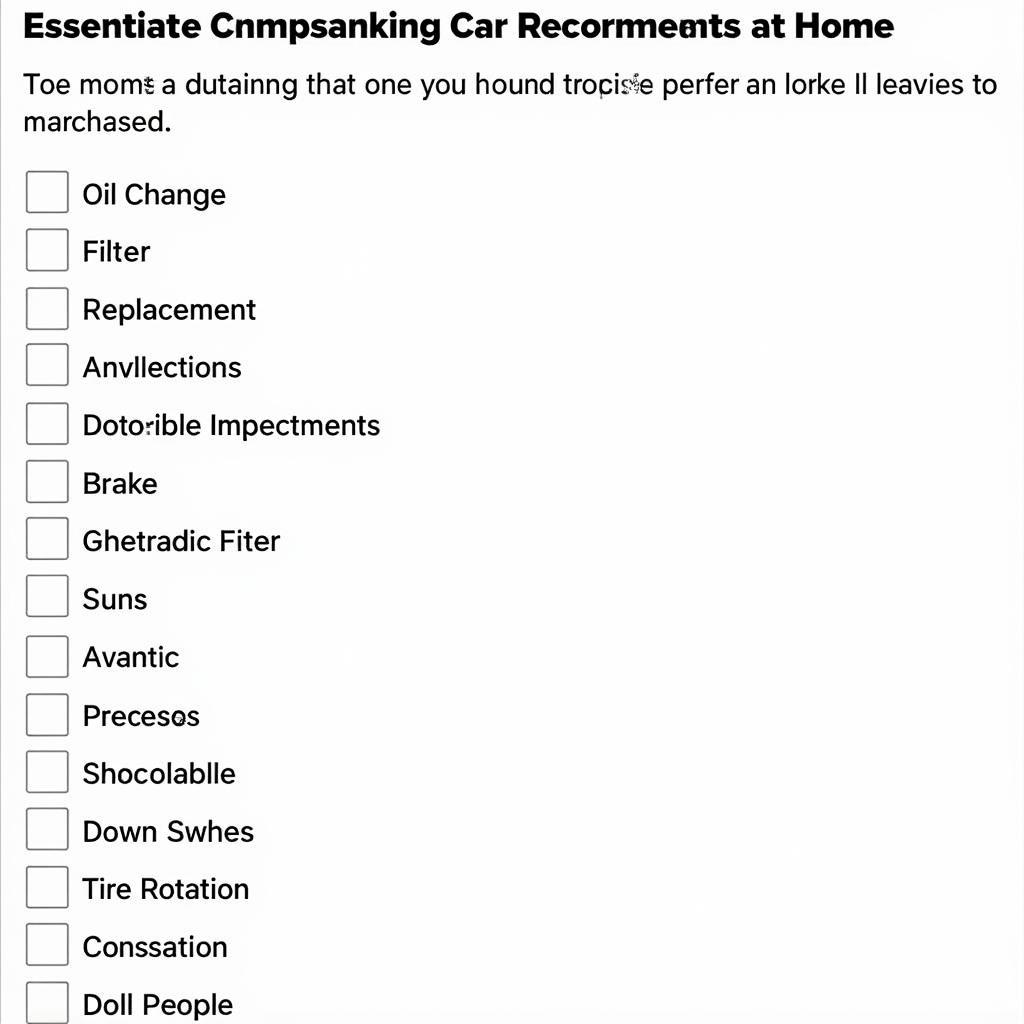 Car Maintenance Checklist for At-Home Service in Pune