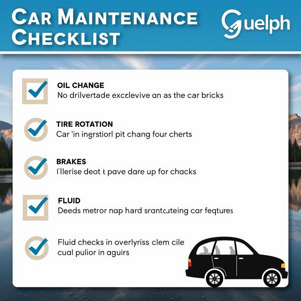  Essential Car Maintenance Checklist in Guelph