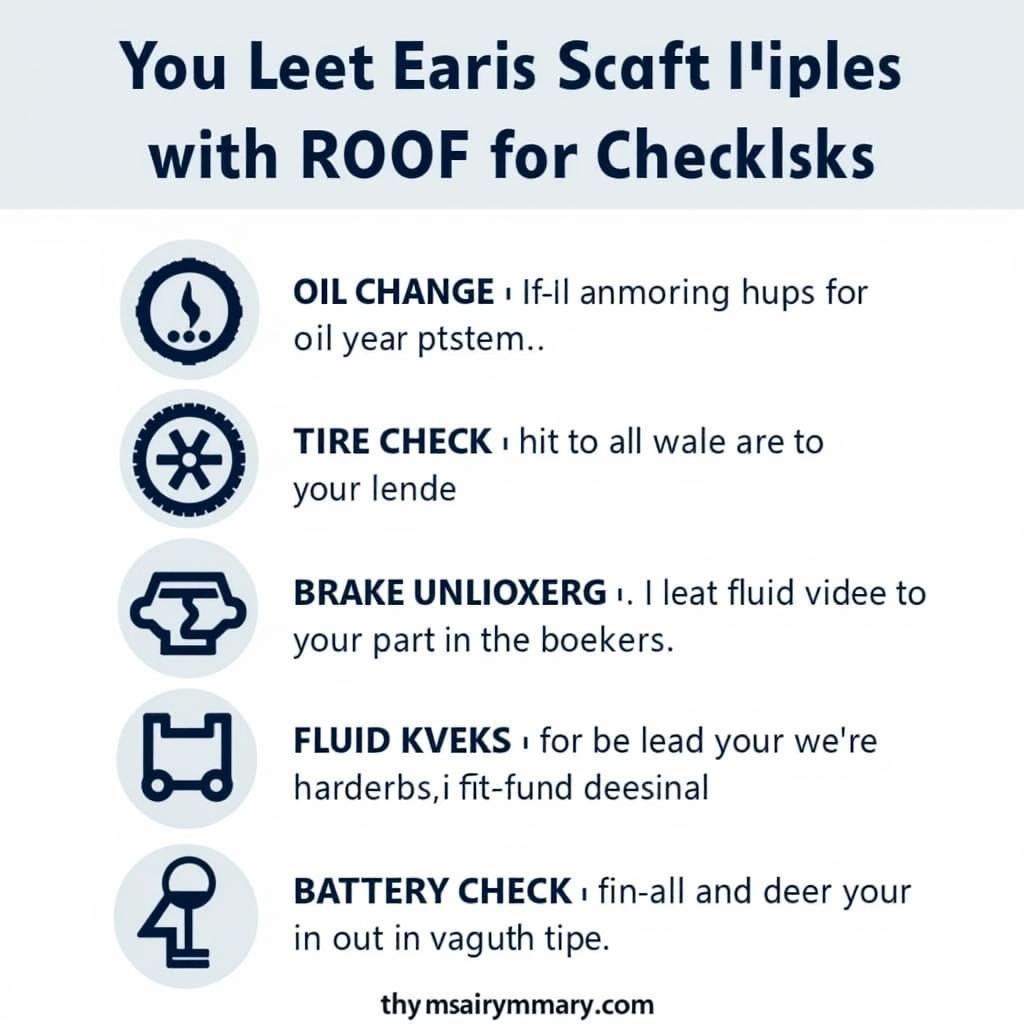 Essential car maintenance checklist for a road trip