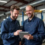 Mechanic Explaining Repairs