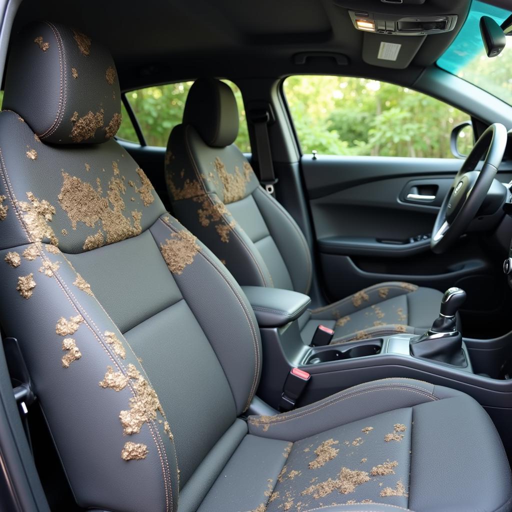 Mold growth on car seats