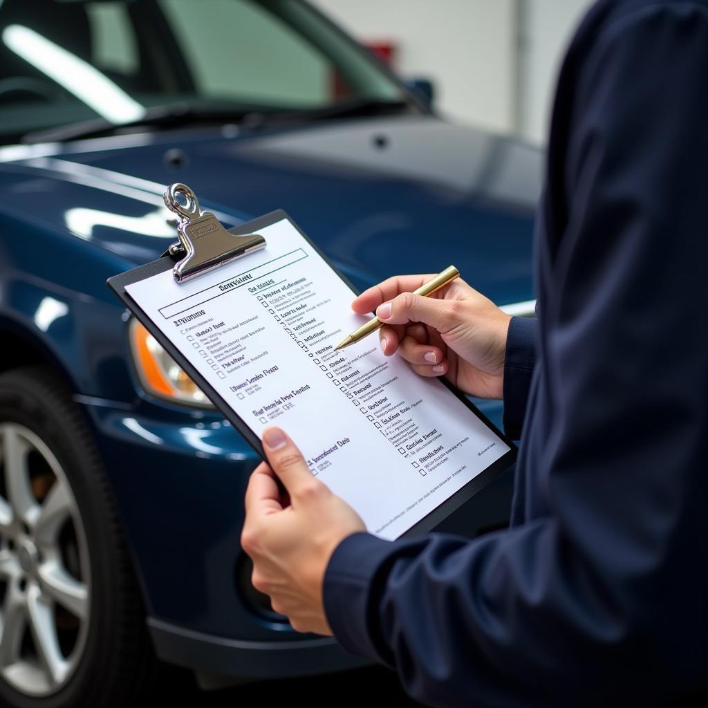 Car MOT and Service Checklist