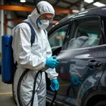 Car Mould Removal Technician at Work