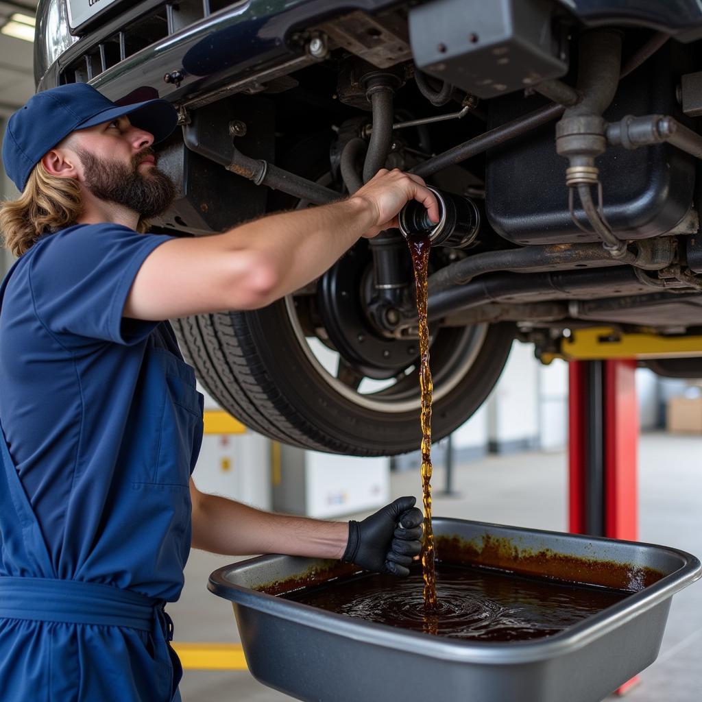 Changing Car Oil