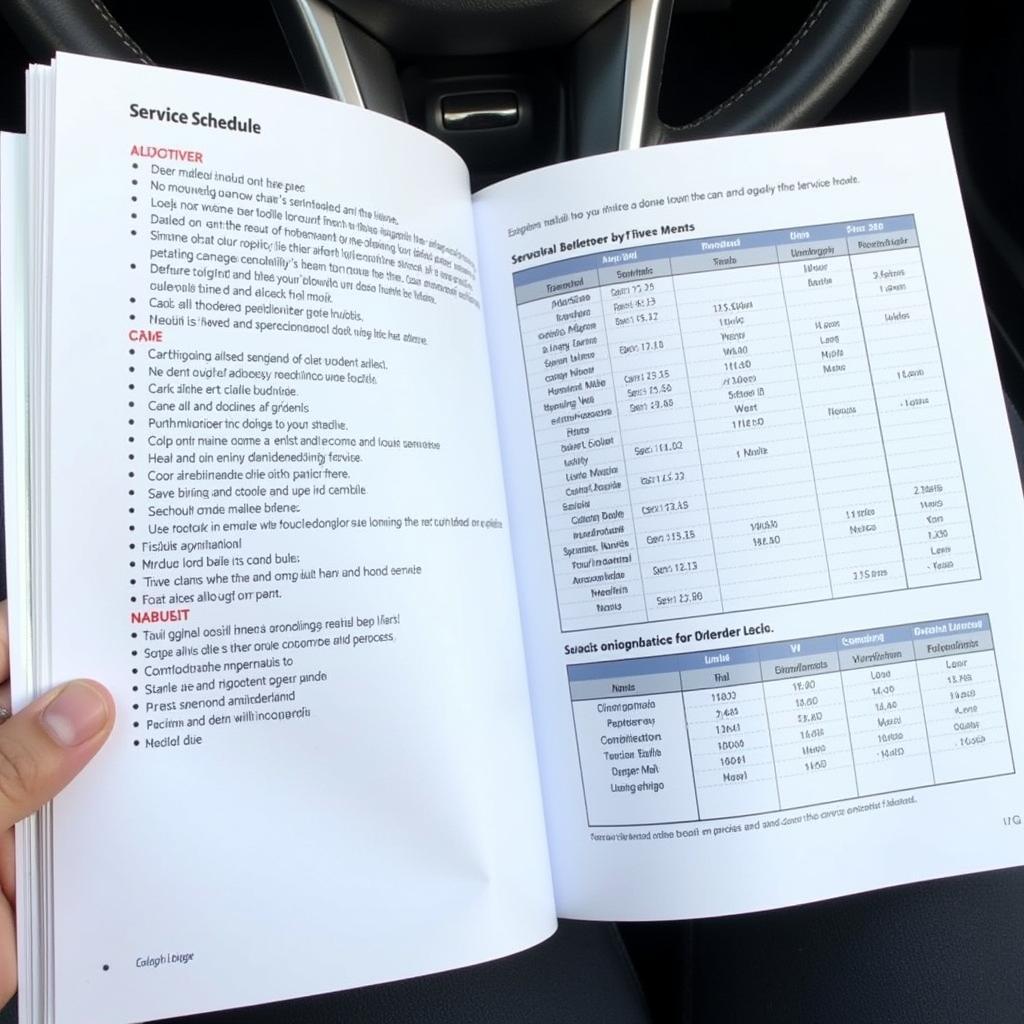 Car Owner's Manual Service Schedule