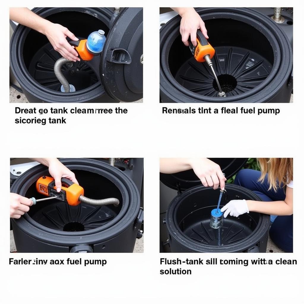 Car Petrol Tank Scouring Process