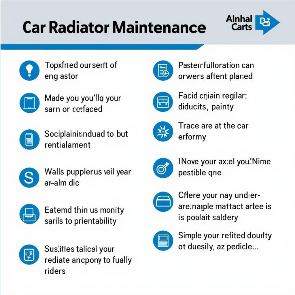 Car Radiator Maintenance Checklist