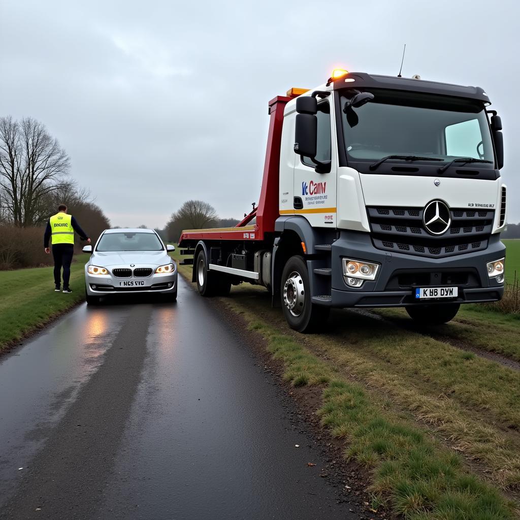 Car recovery in Cambridgeshire roadside assistance