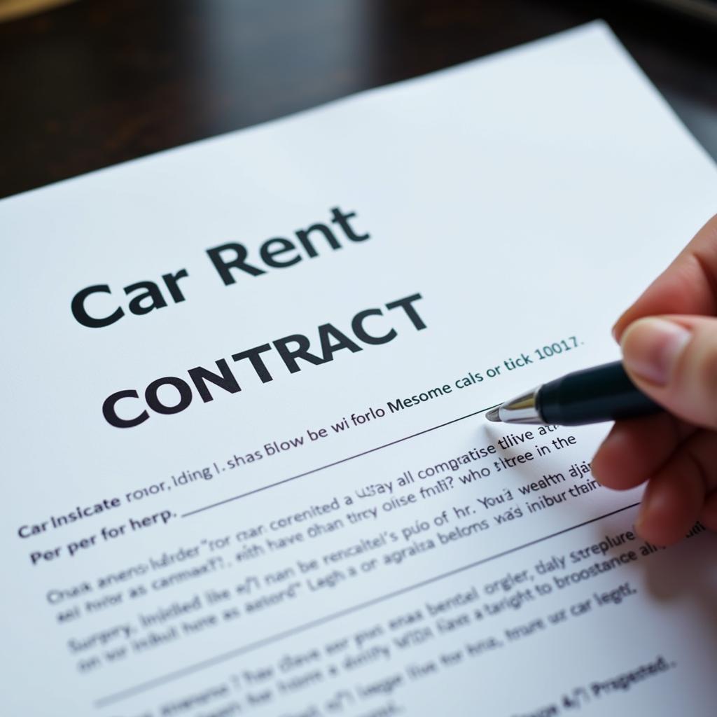 Car Rental Contract Inspection