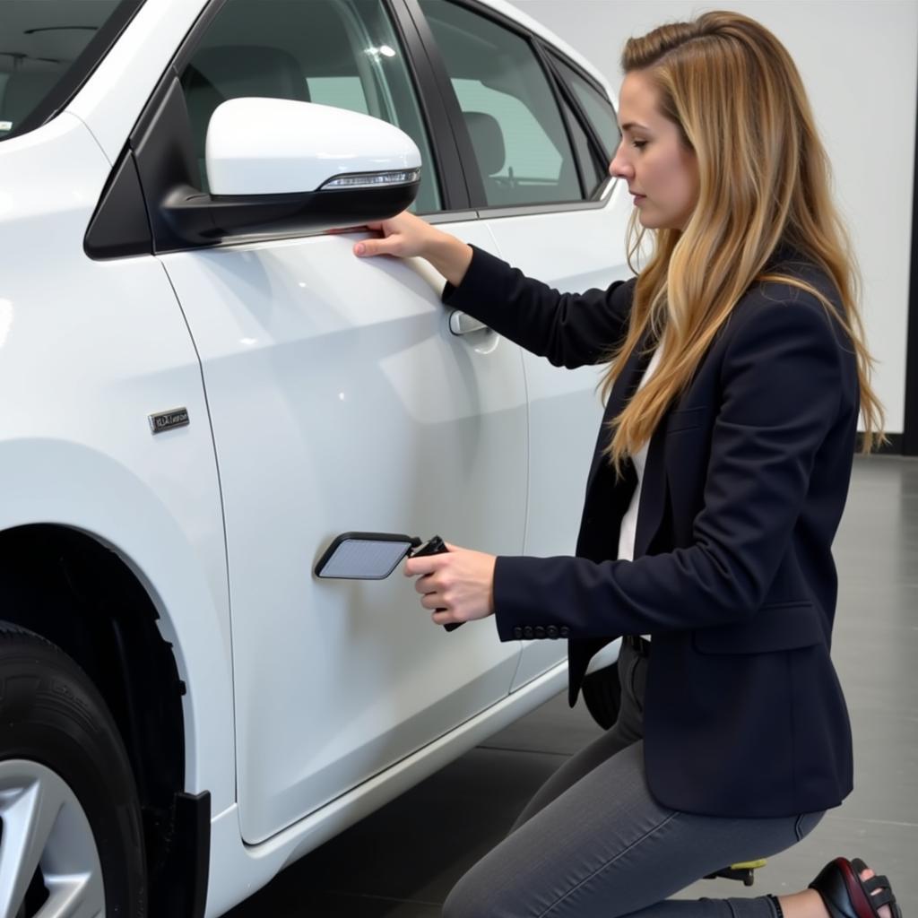 Inspecting a Rental Car