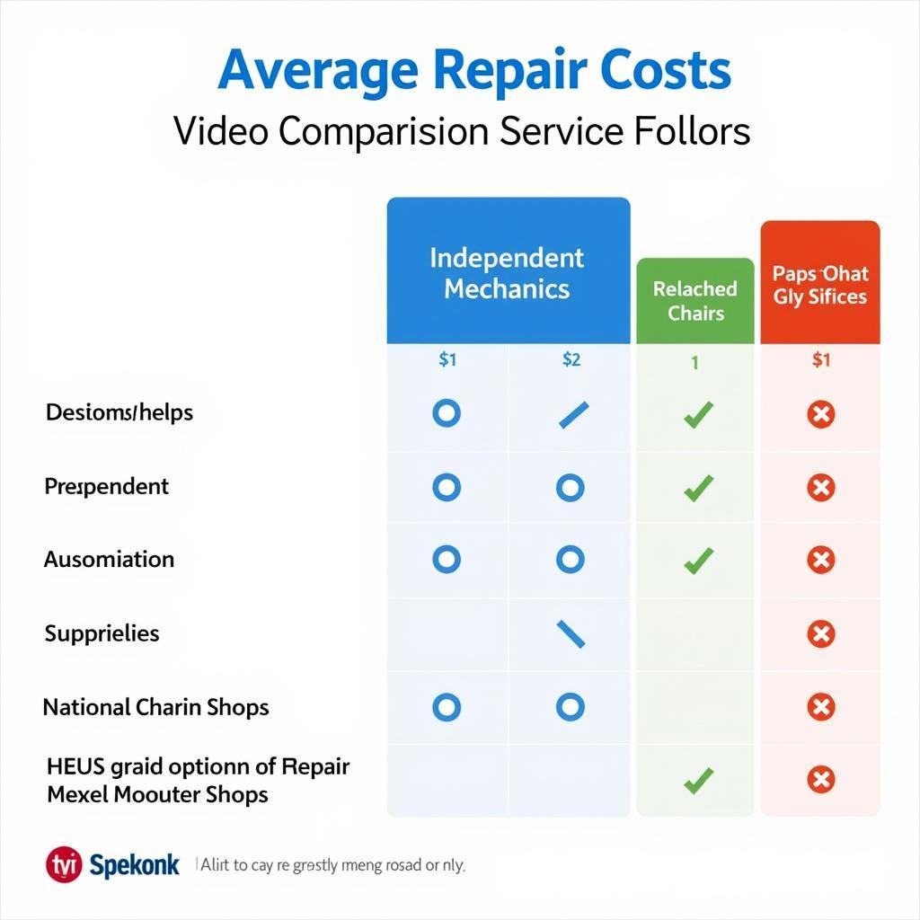 Comparing Car Repair Costs Across Different Service Providers