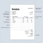 Example of a Car Repair Invoice