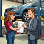 Car Repair Scam Illustration