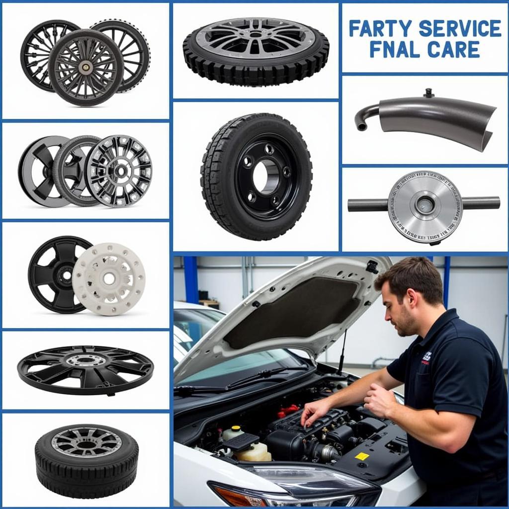 Mechanic working on different car parts covered by Easy Care