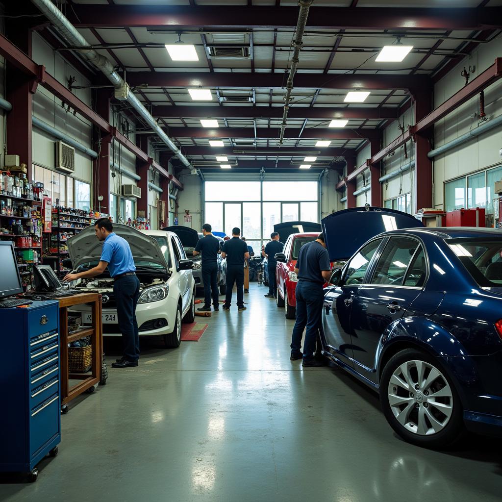 Car Repair Shop in China