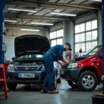 Car Repair Shop Mechanic Working