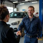 Customer satisfaction at a car service centre in Alloa