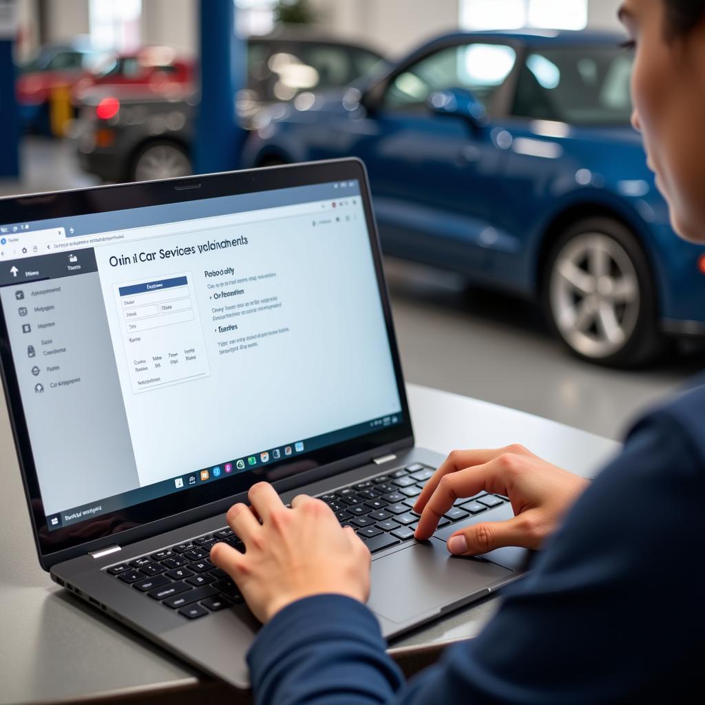 Scheduling a Car Service Appointment Online