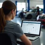 Booking a car service appointment online