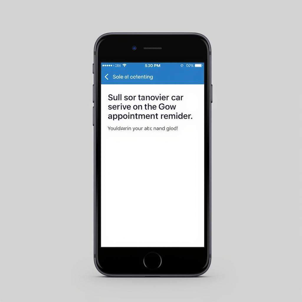 Car Service Appointment Reminder