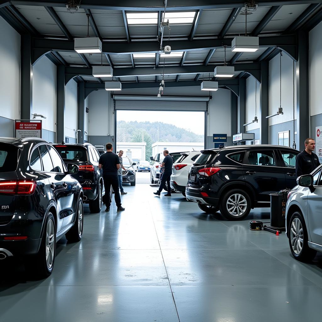 Car service in a Blackwood garage