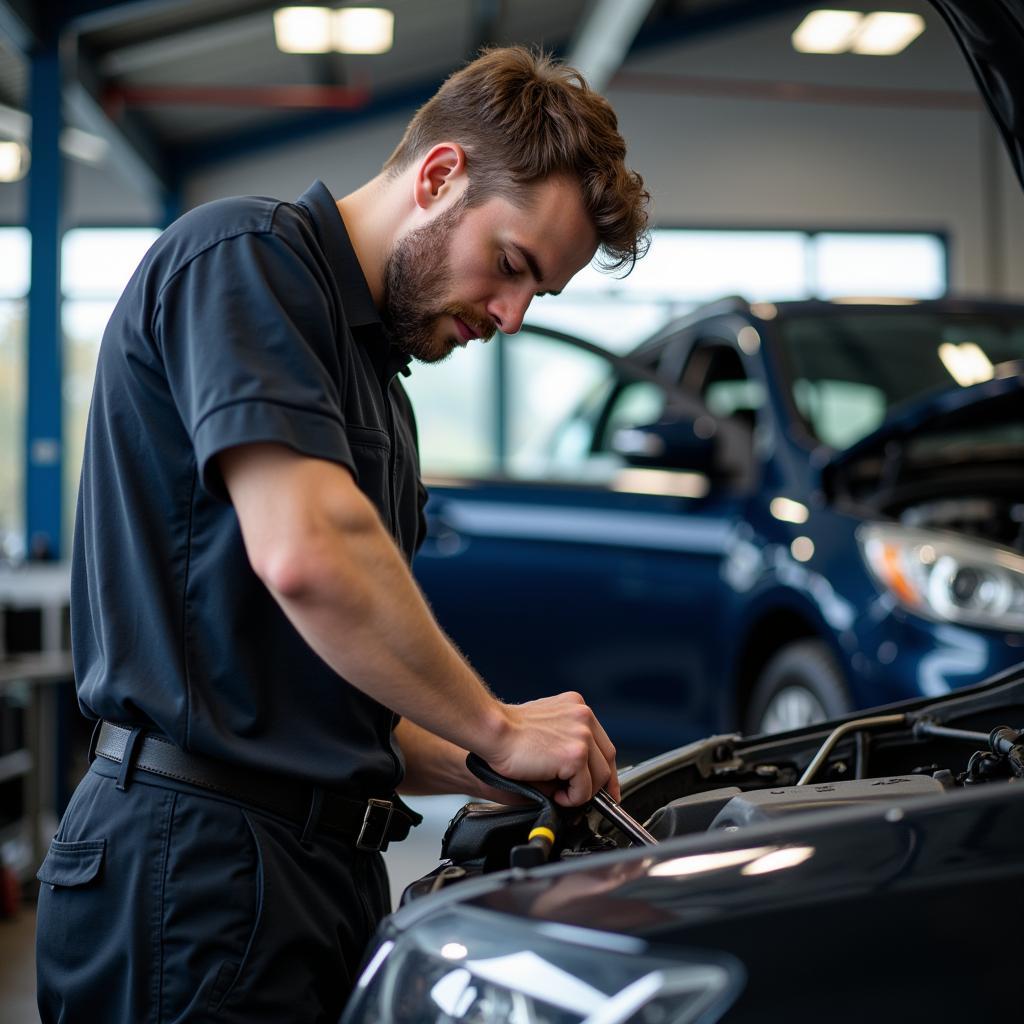 Experienced Mechanic Performing Car Service in Botany