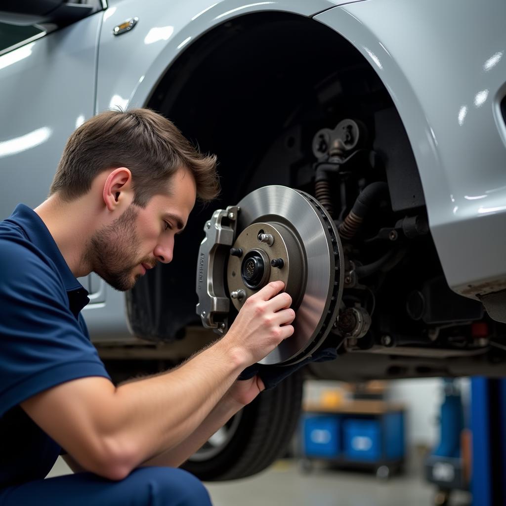 Car Service Brake Inspection