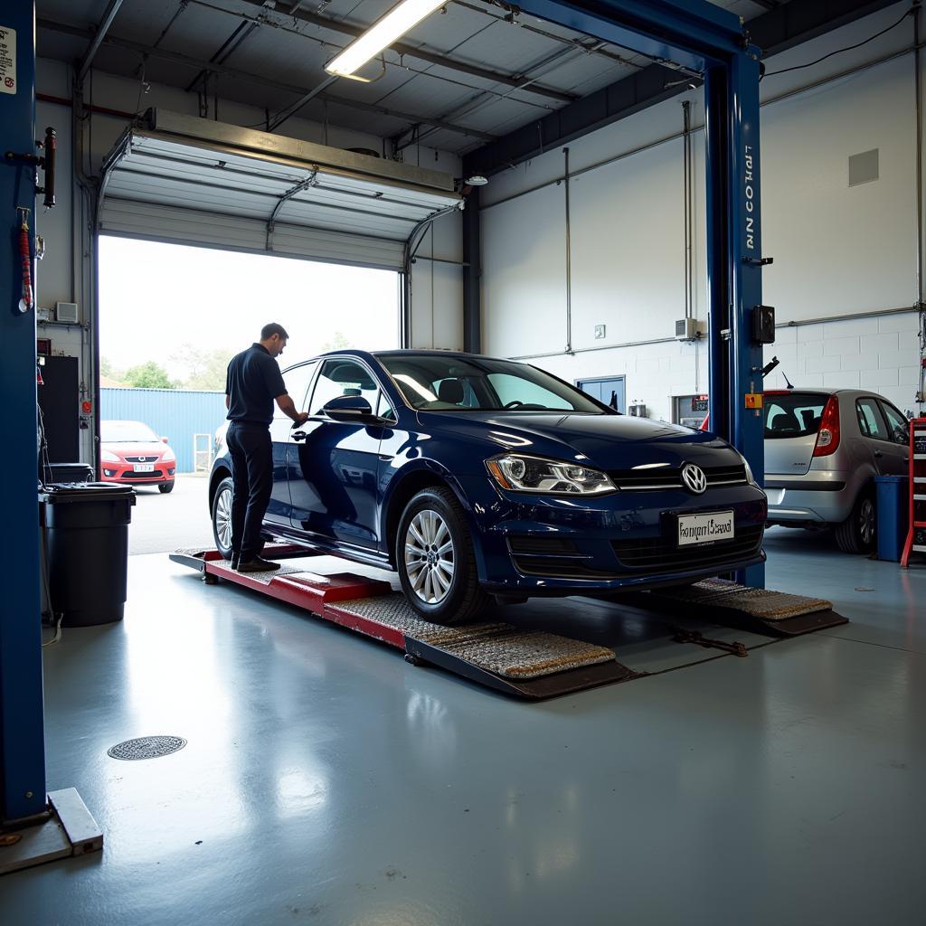 Modern car service garage in Castle Douglas