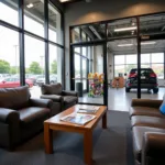 Comfortable Waiting Area in a Car Service Center