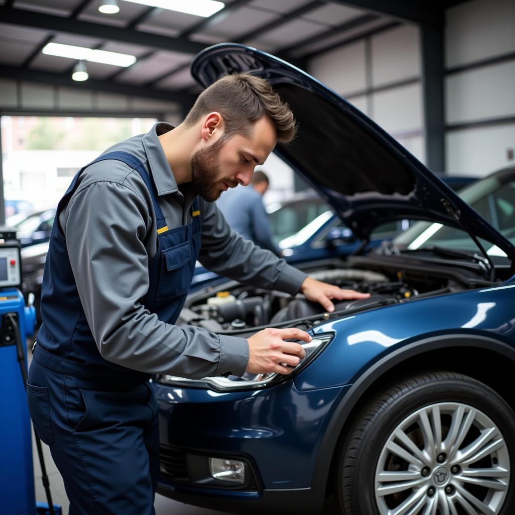 Car Service Center with Mechanic