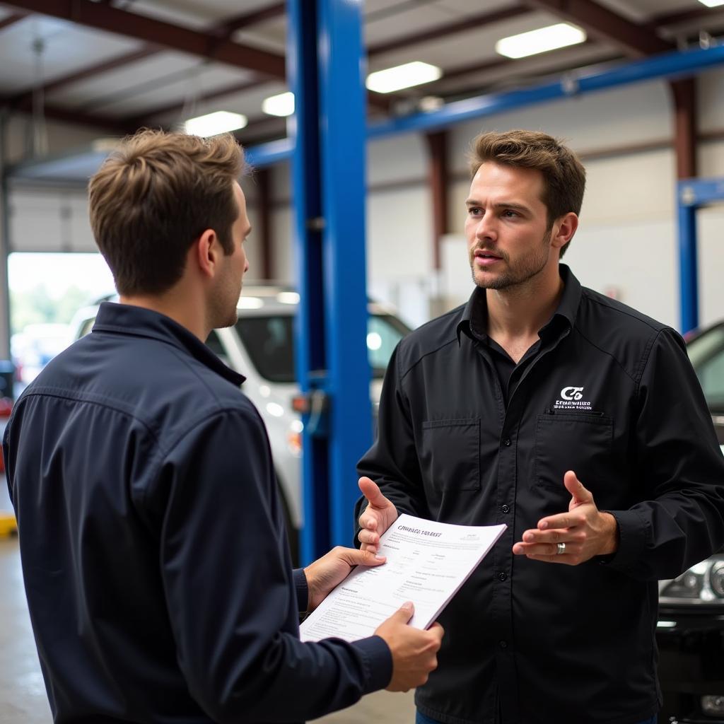 Customer Consultation in Car Service Centurion