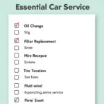 Car Service Checklist