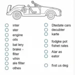 Car Service Checklist