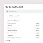 Car Service Checklist