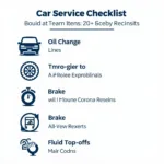 Car Service Checklist