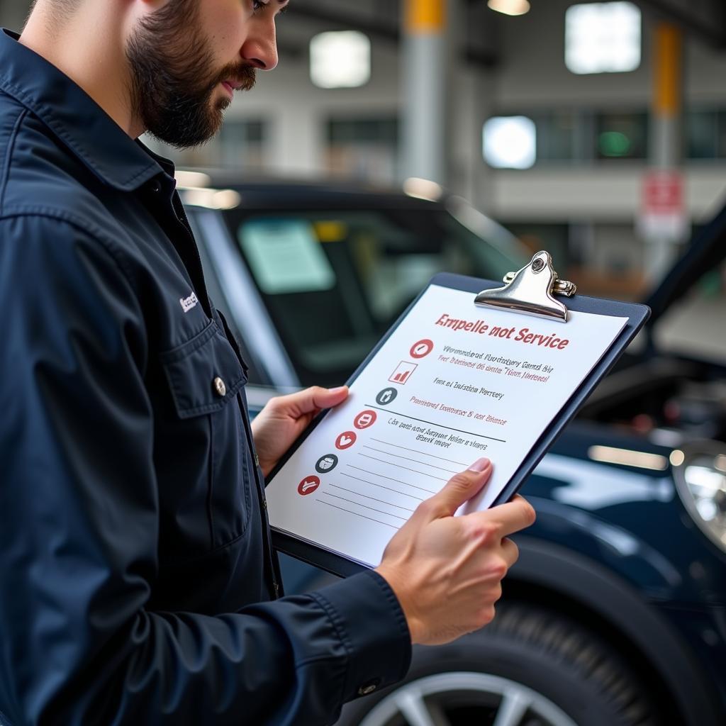 Car service checklist