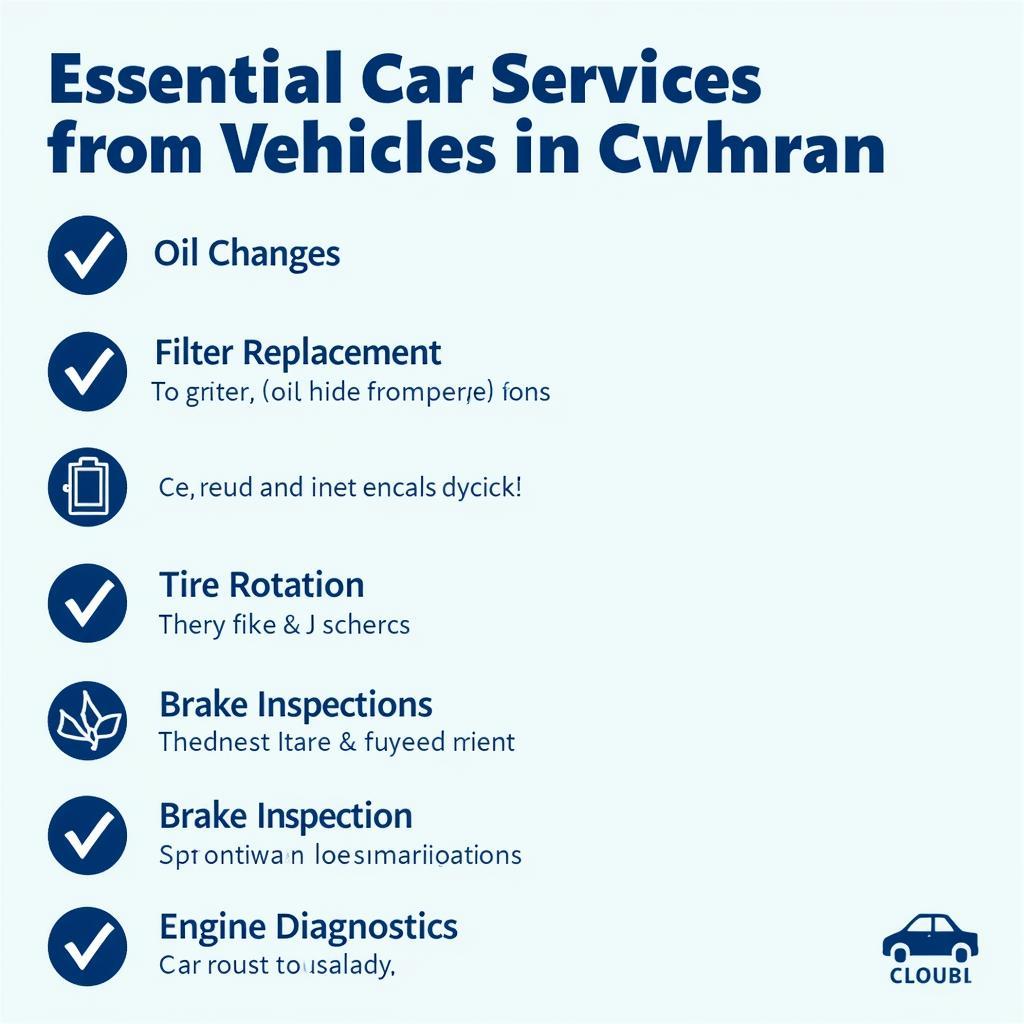 Essential Cwmbran Car Service Checklist