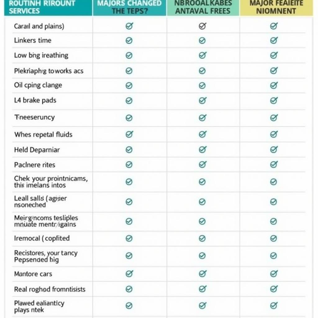 Car Service Checklist