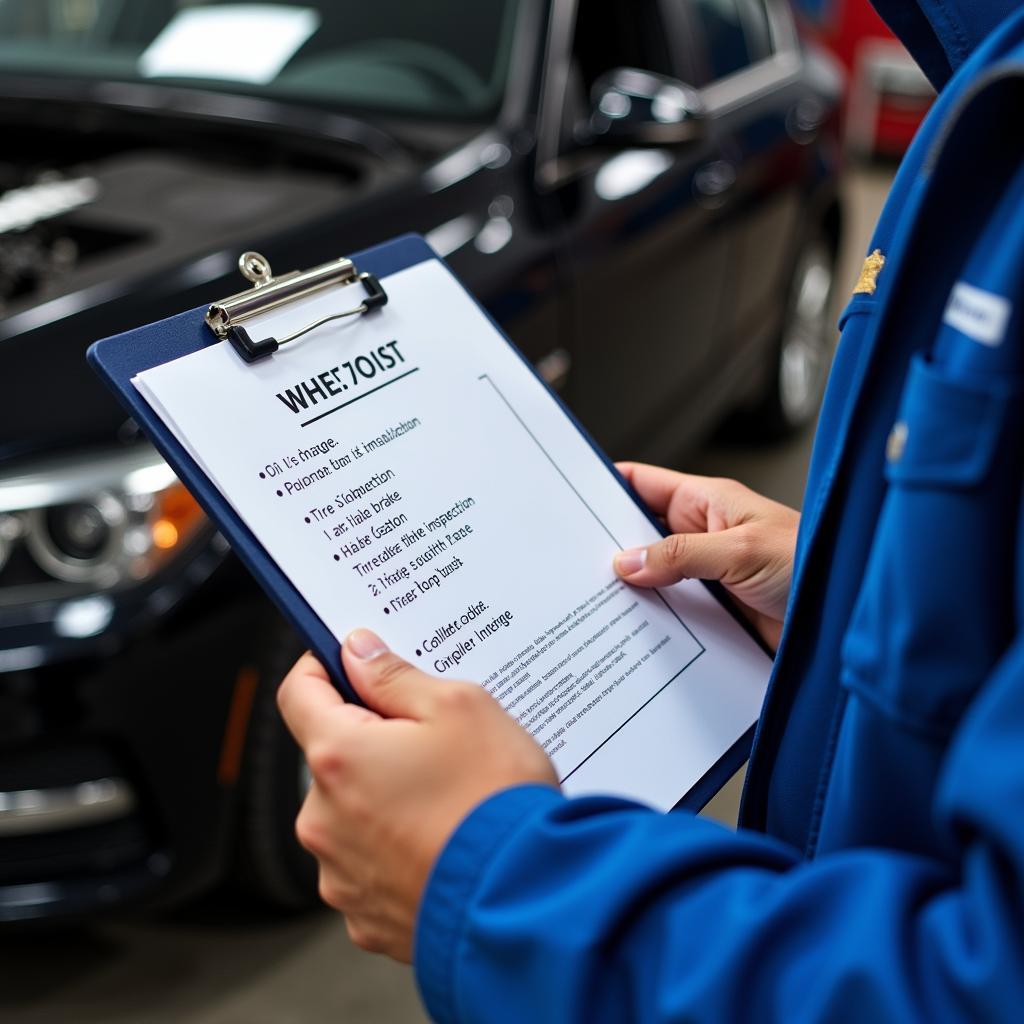 Car Service Checklist