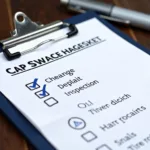 Reviewing a Car Service Checklist