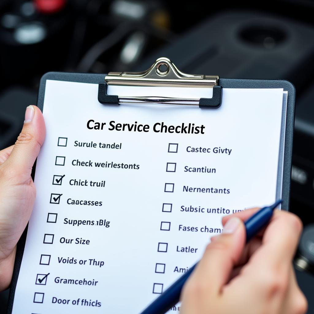 Car Service Checklist