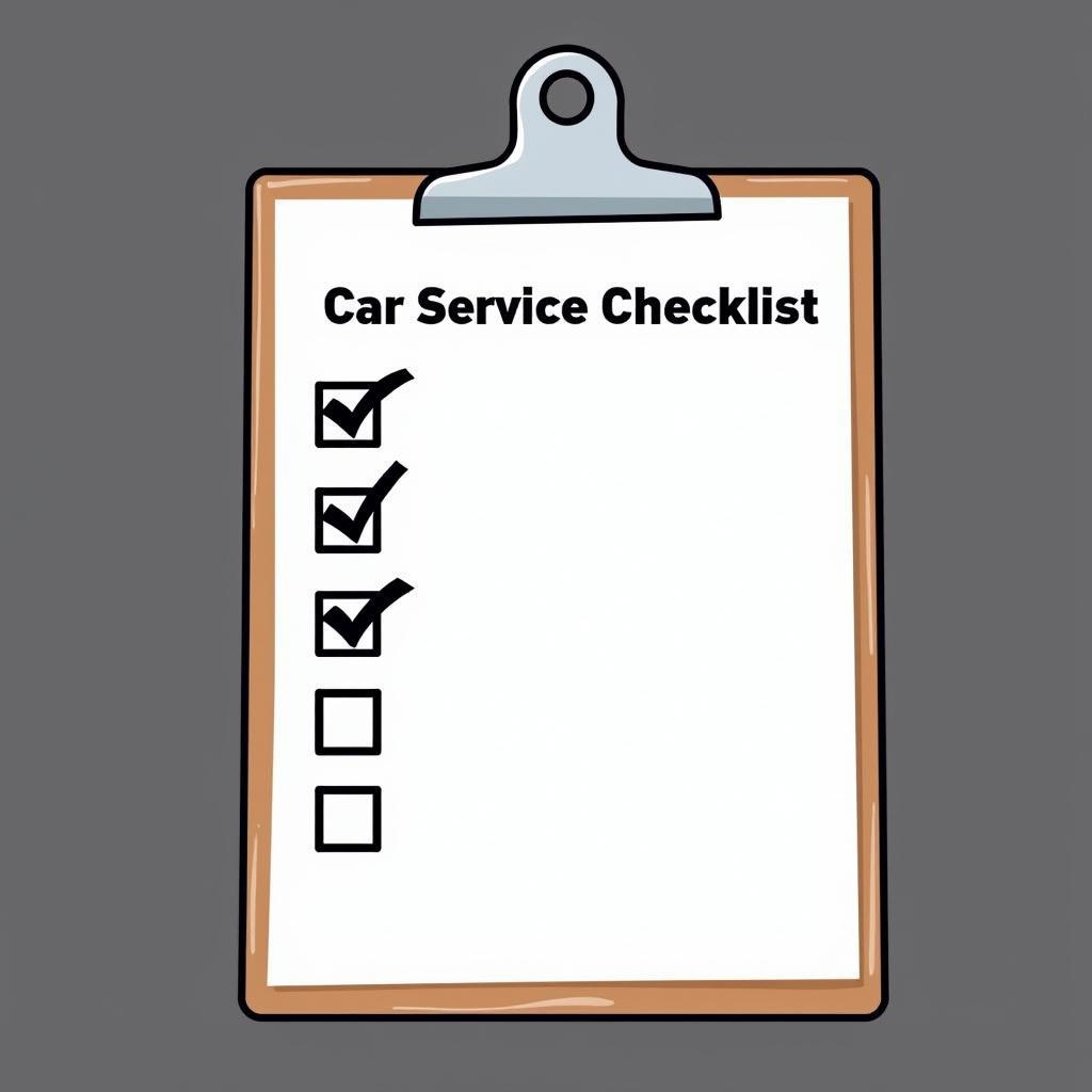 Car Service Checklist