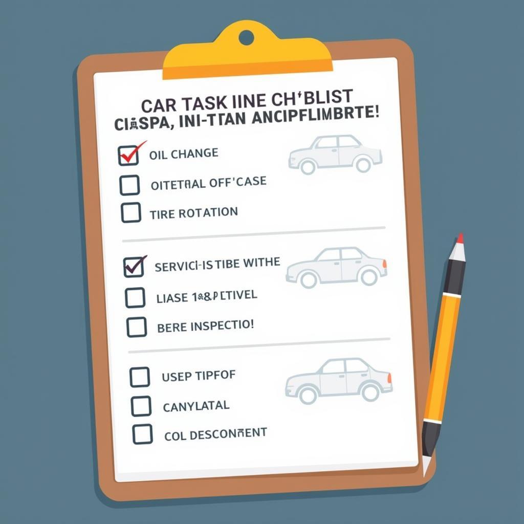 Car Service Checklist