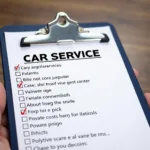 Car Service Checklist