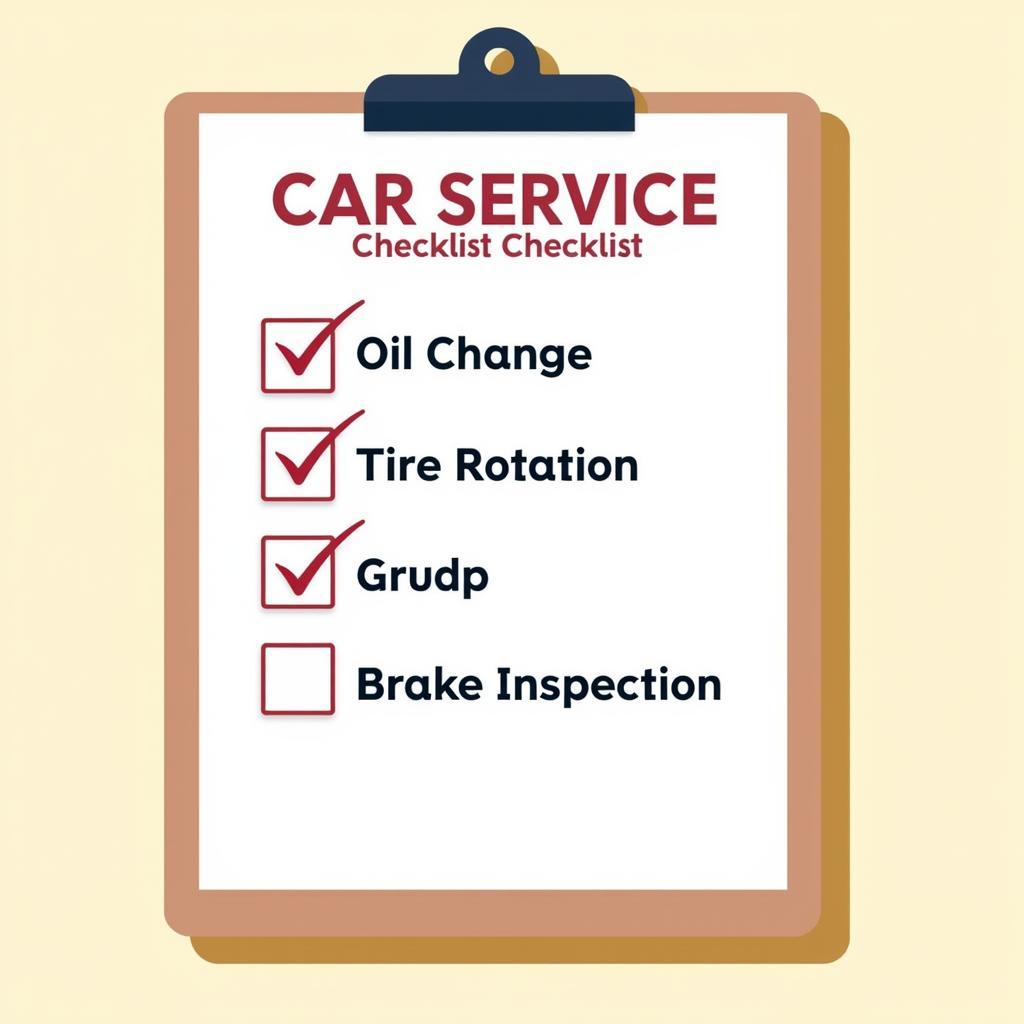 Car Service Checklist