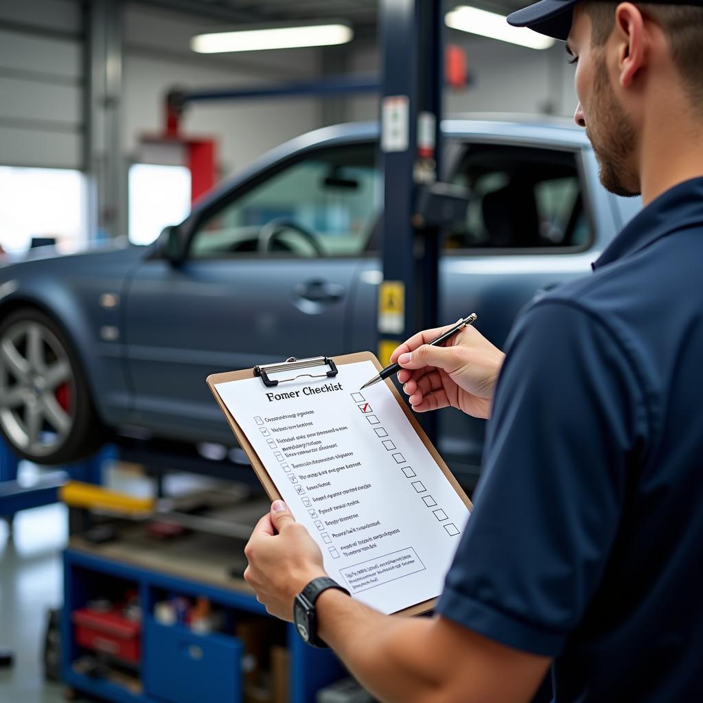 Car service checklist