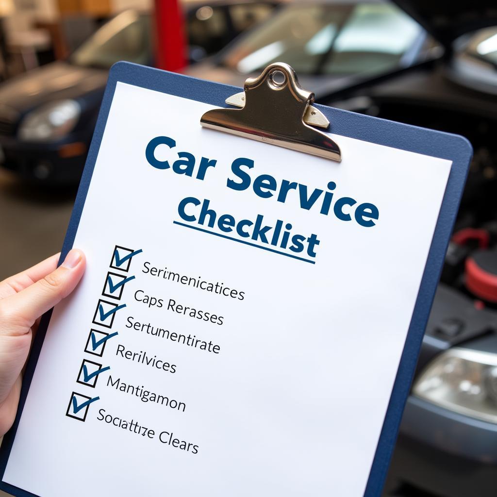 Car service checklist