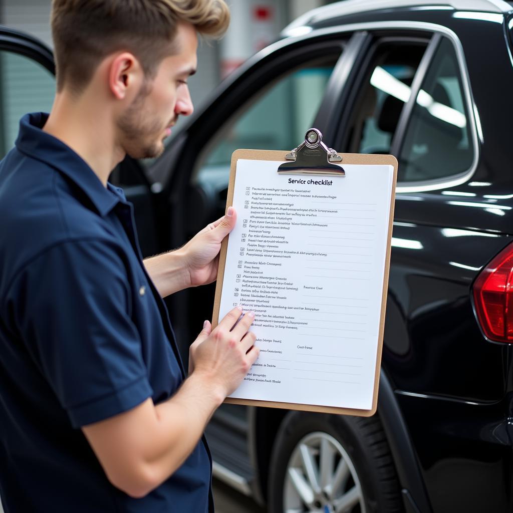 Car service checklist